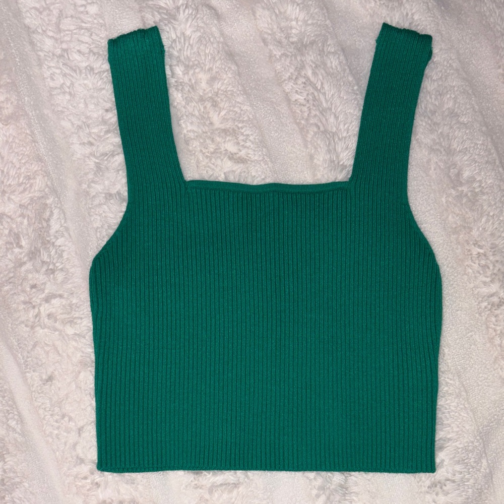 Knit Square Neck Tank Top
